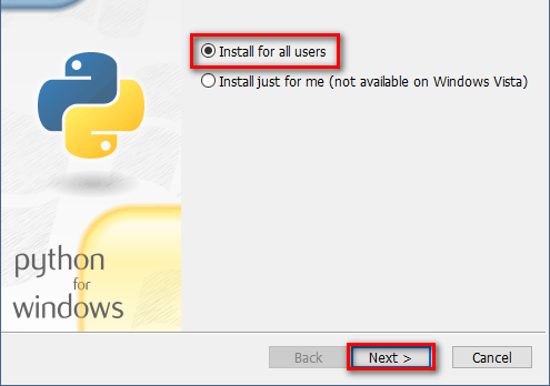 Python installer windows