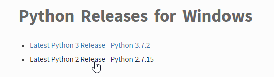 python 2 installation on windows